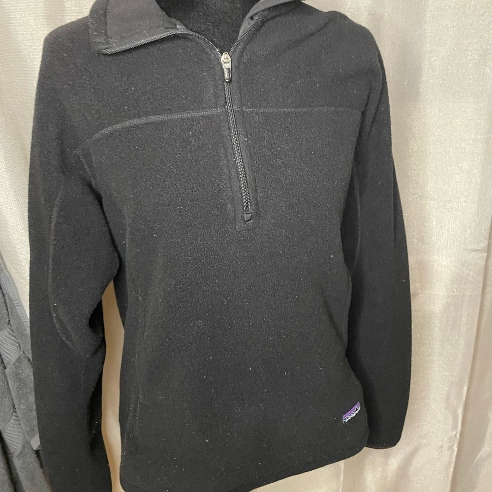 Patagonia Women's Full Zip Fleece Jacket L - Black - Picture 9 of 9